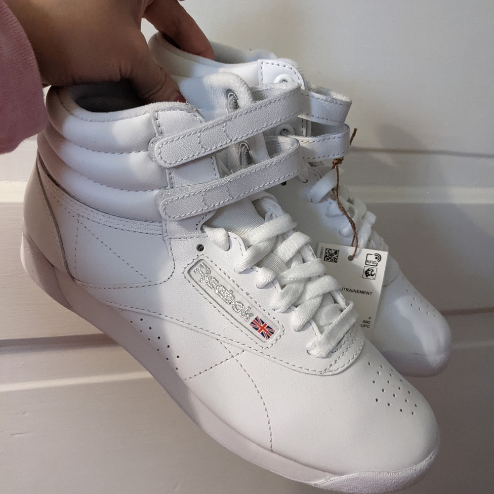 Reebok Classic Hi High Top White Sneakers Sz 6.5
